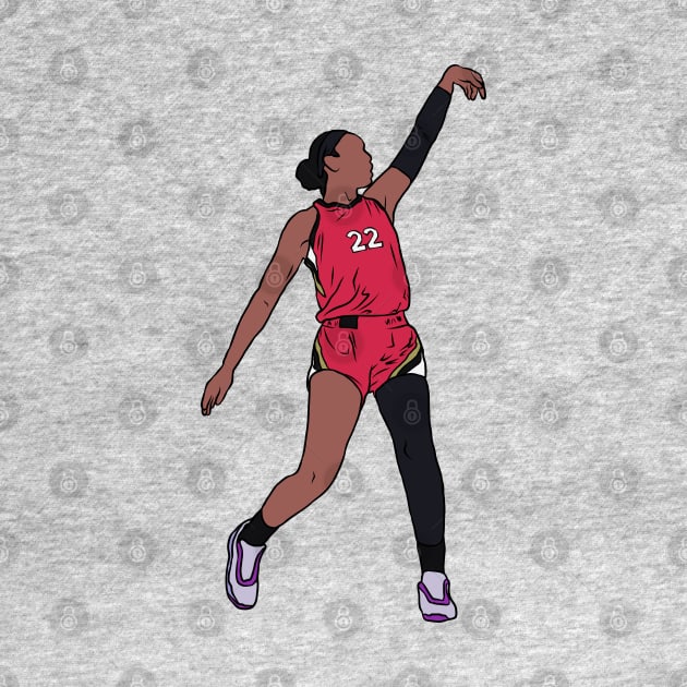 A'ja Wilson Holds The Release by rattraptees
